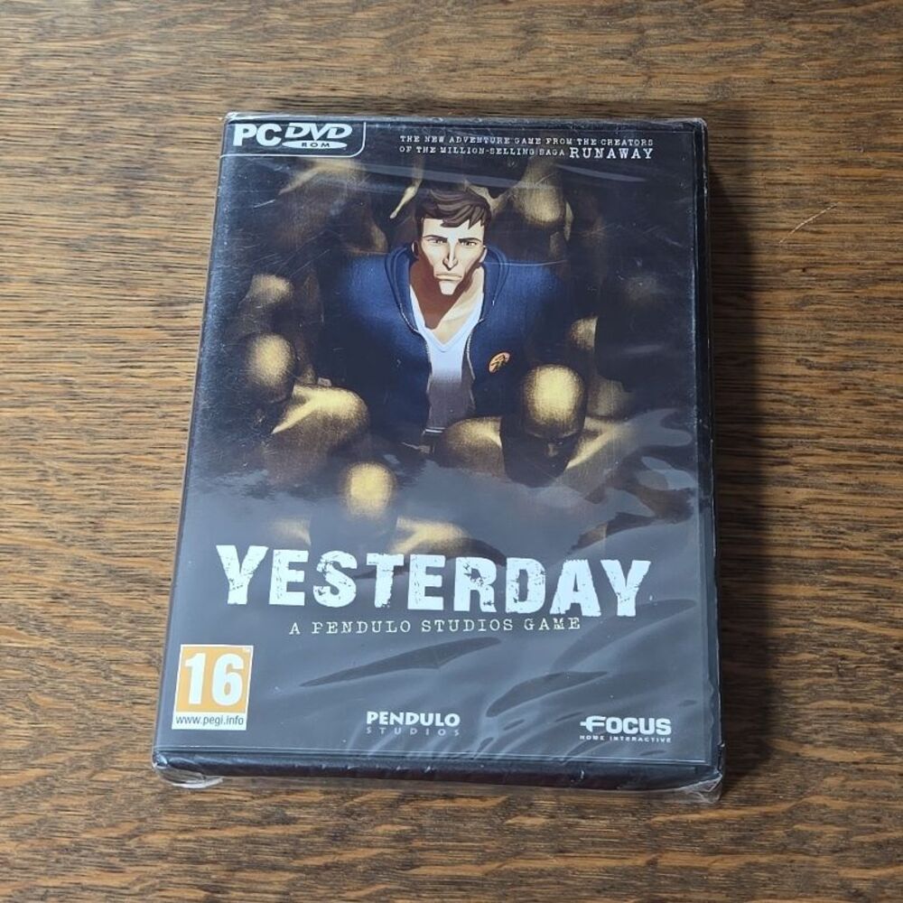 Pendulo Studios Yesterday PC DVD ROM Graphic Adventure New Sealed Collectible